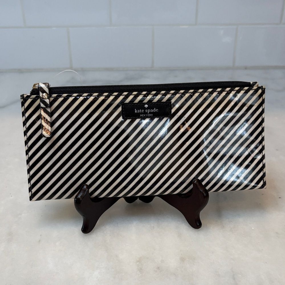 Kate Spade Diagonal Stripe Pouch